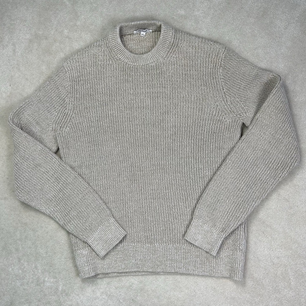 Madewell Knit Crewneck Sweater Men's Small Heavy Cotton Preppy Cotton